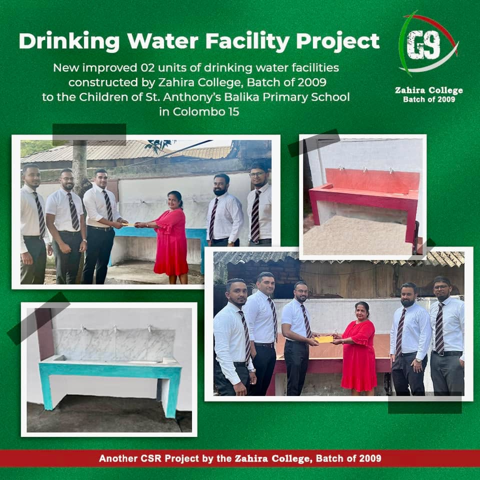 Drinking Water Project St. Anthony's Balika School