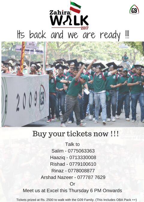 Zahira Walk 2017